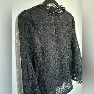 Crocheted- Styled Blouse size 8.